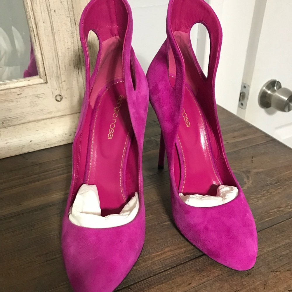 Pink suede shoes